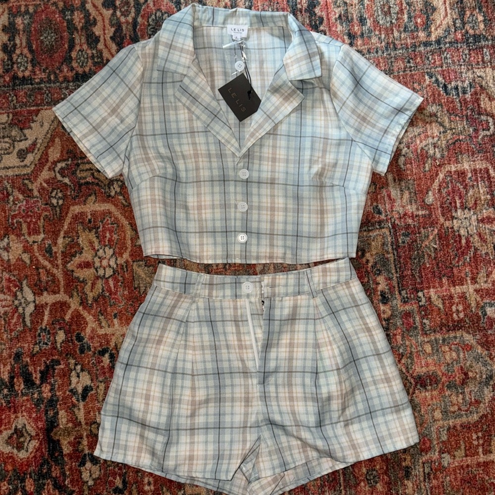 Plaid Skort Set/BRAND NEW